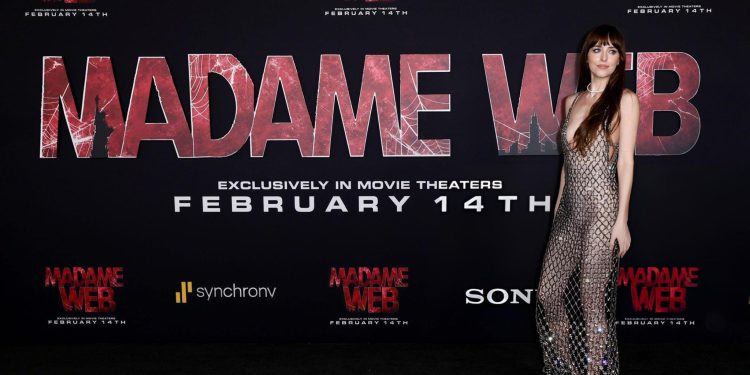 Isabela Dakota Johnson and Sydney Sweeney World Premiere of Sony's 'Madame Web'