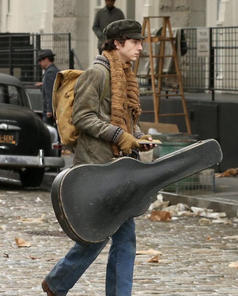 Timothee Chalamet Spotted on the Set of James Mangold’s Bob Dylan biopic 'A Complete Unknown'