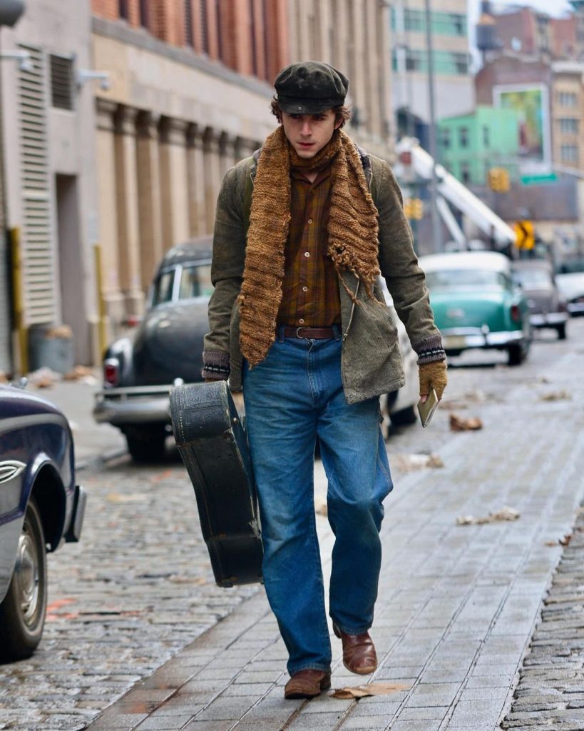Timothee Chalamet Spotted on the Set of James Mangold’s Bob Dylan biopic 'A Complete Unknown'