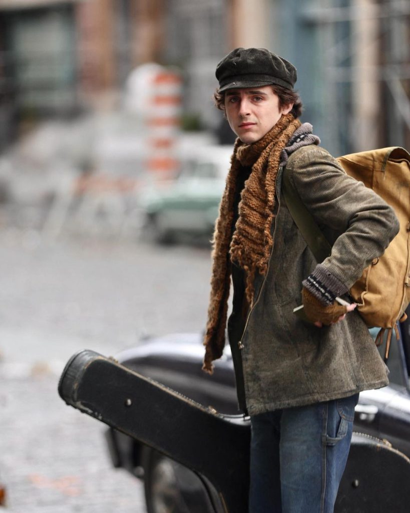 Timothee Chalamet Spotted on the Set of James Mangold’s Bob Dylan biopic 'A Complete Unknown'