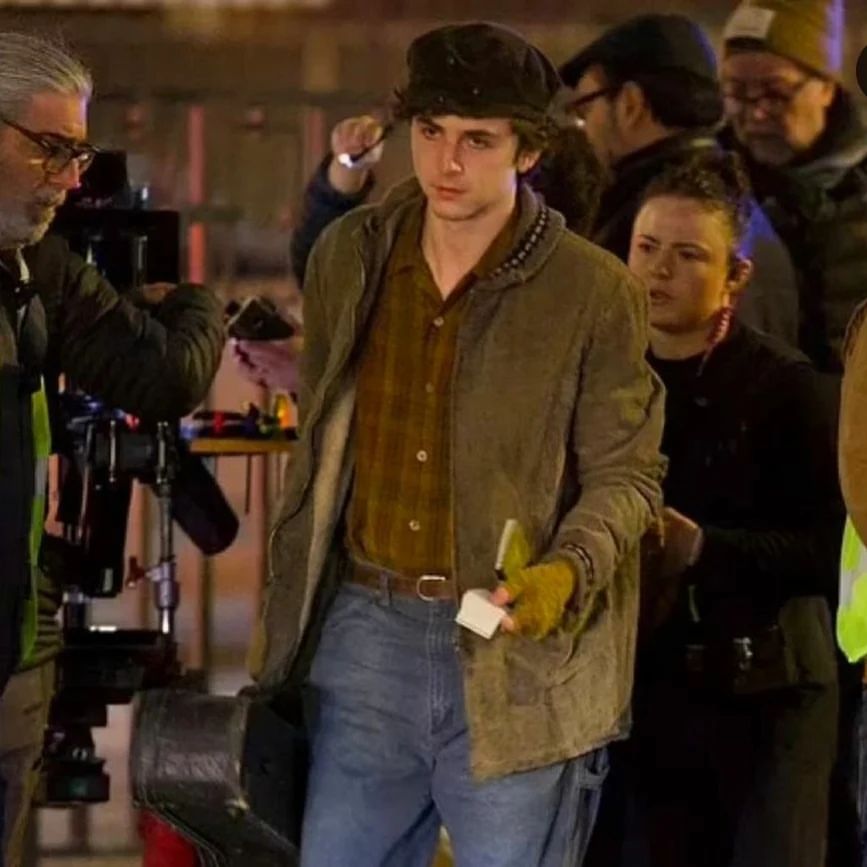 Timothee Chalamet Spotted on the Set of James Mangold’s Bob Dylan biopic 'A Complete Unknown'