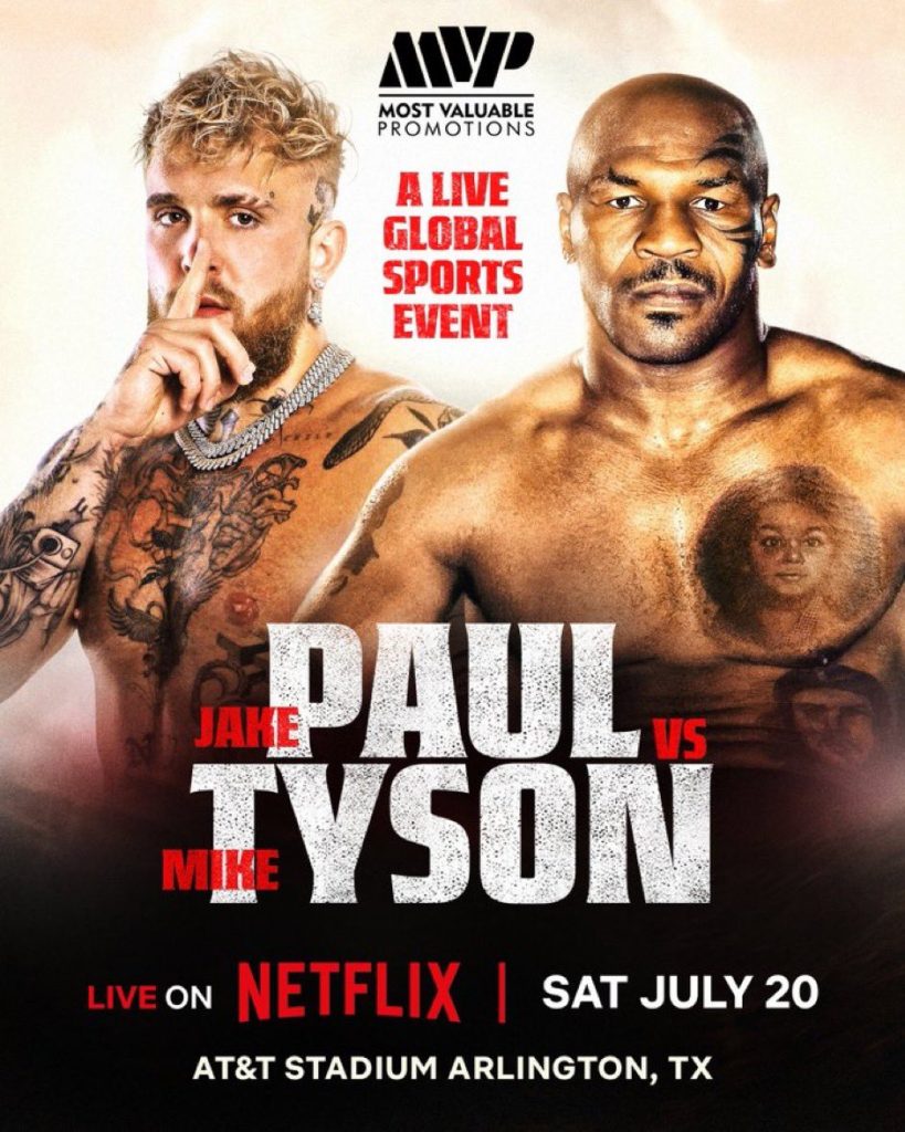 Jake Paul vs. Mike Tyson Live Boxing Match Hosted By Netflix Confirmed for July 20th