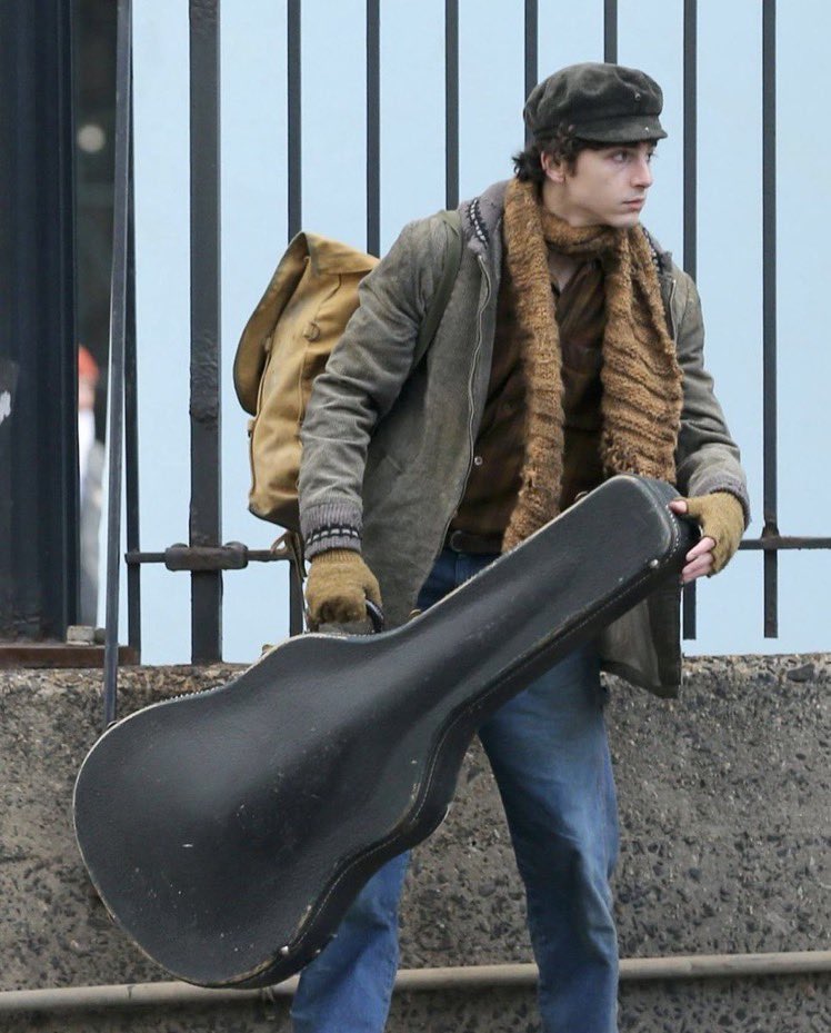 Timothee Chalamet Spotted on the Set of James Mangold’s Bob Dylan biopic 'A Complete Unknown'
