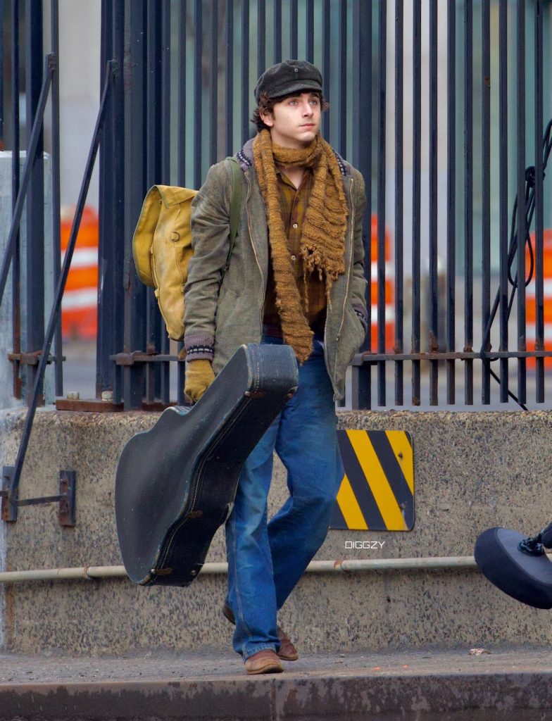 Timothee Chalamet Spotted on the Set of James Mangold’s Bob Dylan biopic 'A Complete Unknown'