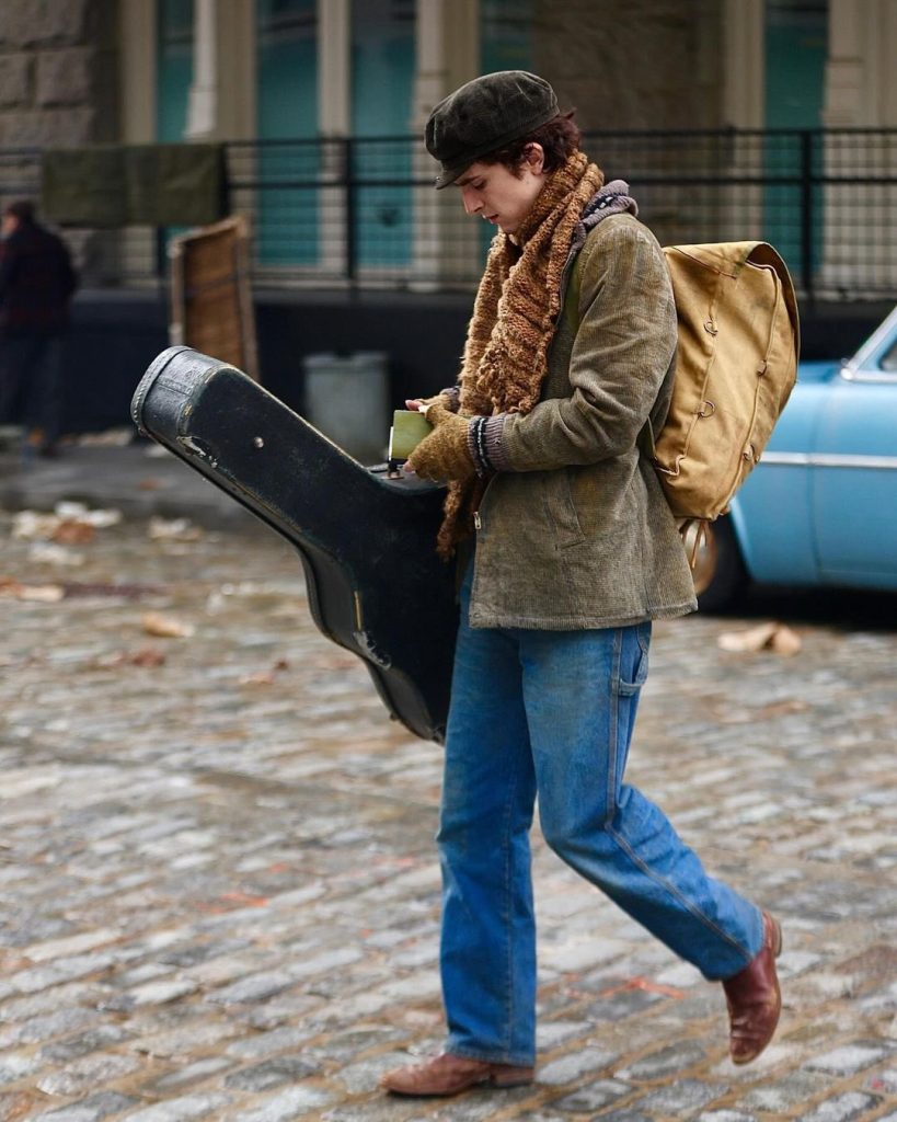 Timothee Chalamet Spotted on the Set of James Mangold’s Bob Dylan biopic 'A Complete Unknown'