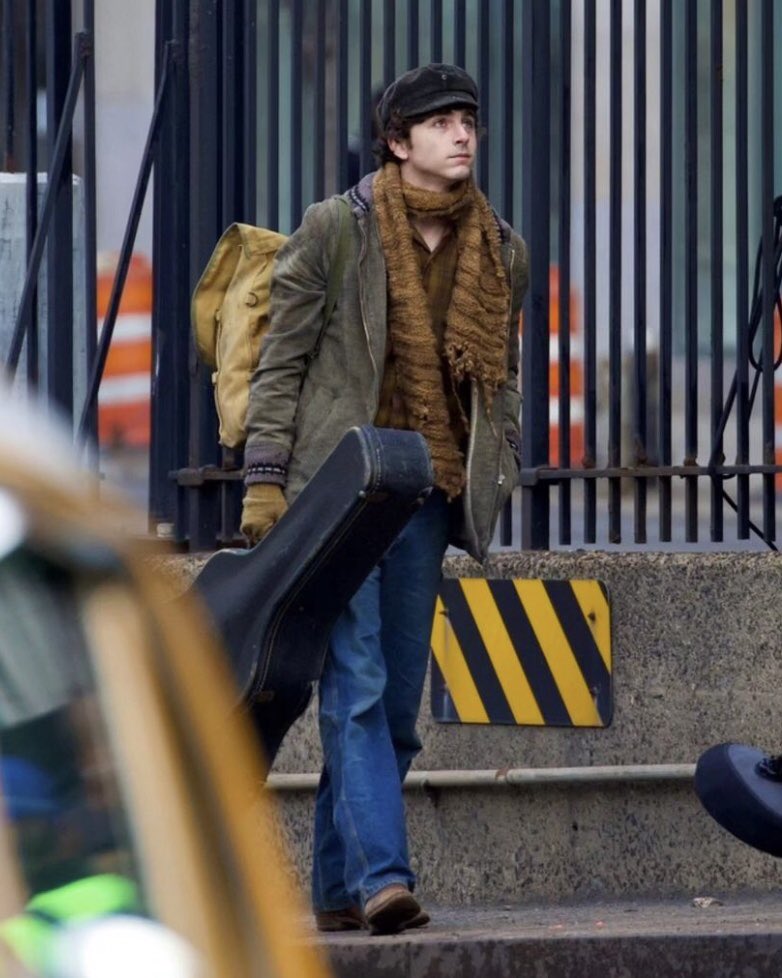 Timothee Chalamet Spotted on the Set of James Mangold’s Bob Dylan biopic 'A Complete Unknown'