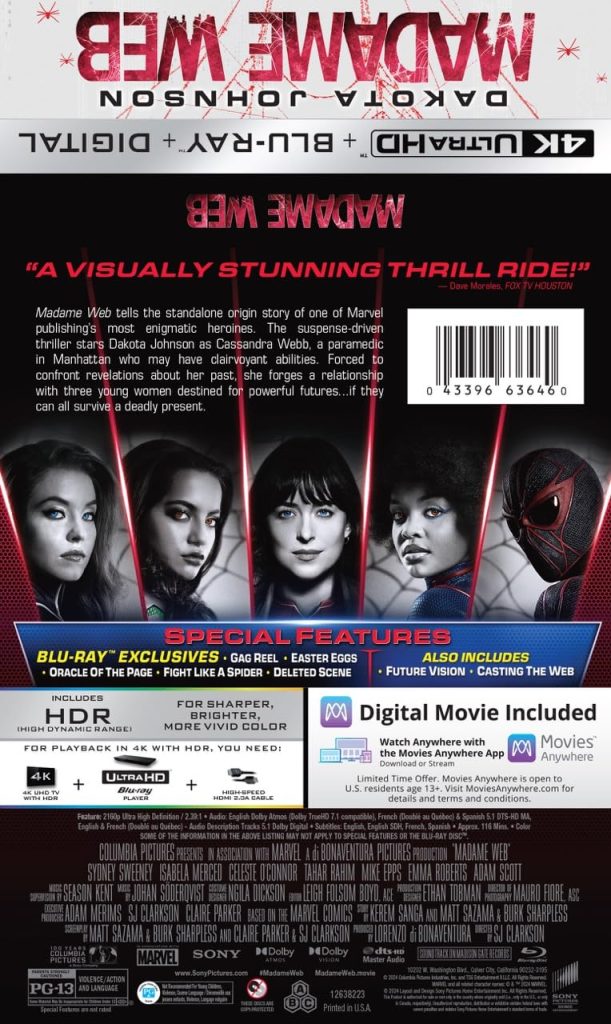 Sony's 'Madame Web' DVD and Blu-Ray Release Date Revealed