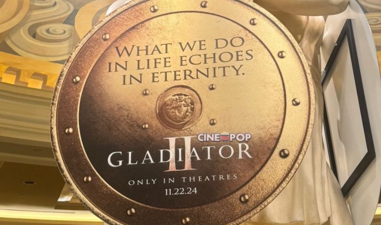 The first key art for 'Gladiator 2' has been revealed by CinePOP at Cinemacon.