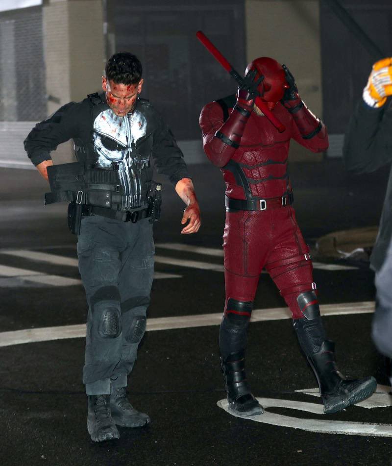First Look: Jon Bernthal's The Punisher and Charlie Cox's Daredevil Spotted on the Set of 'Daredevil: Born Again'