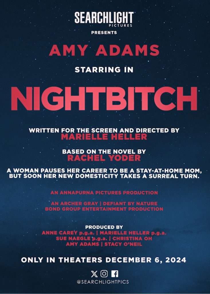 Release Date Announced for Marielle Heller's 'Nightbitch' Starring Amy Adams