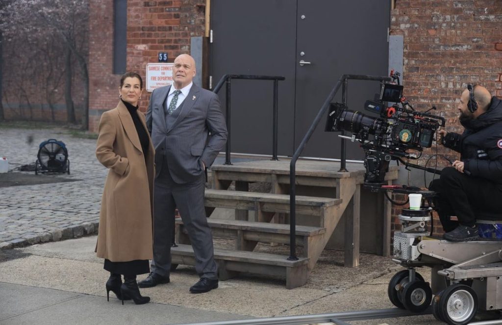 Vincent D'Onofrio and Ayelet Zurer Spotted Filming 'Daredevil: Born Again' in New York
