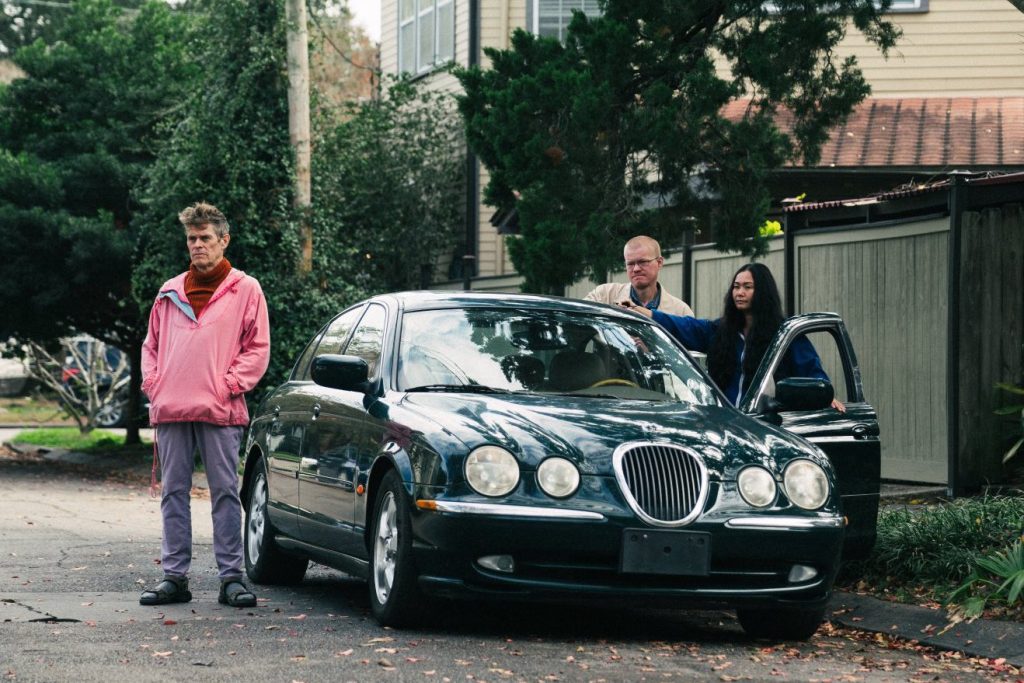 Willem Dafoe, Jesse Plemons and Hong Chau in Yorgos Lanthimos' 'Kinds of Kindness'