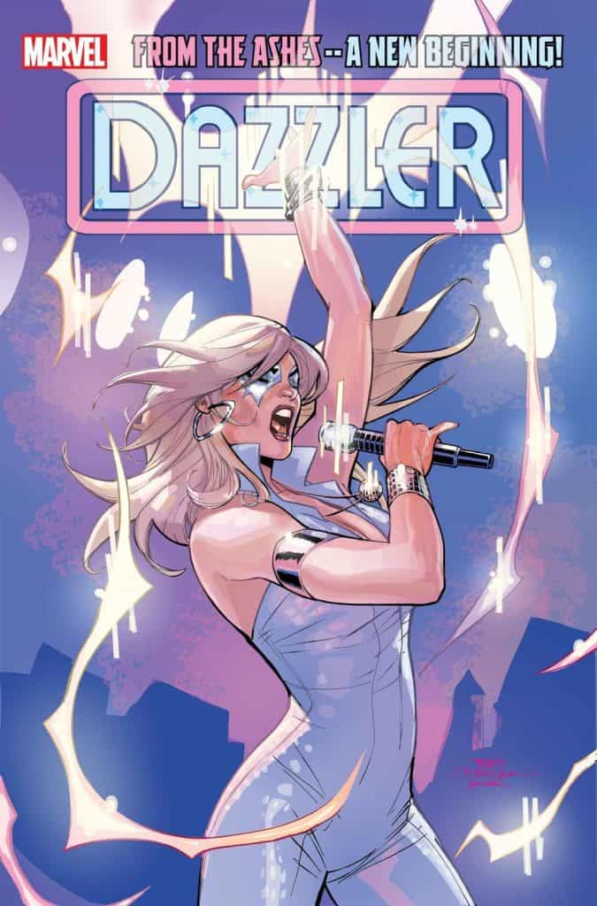 DAZZLER #1 (OF 4), written by Jason Loo with art by Rafael Loureiro, features a cover by Terry Dodson & Rachel Dodson.
