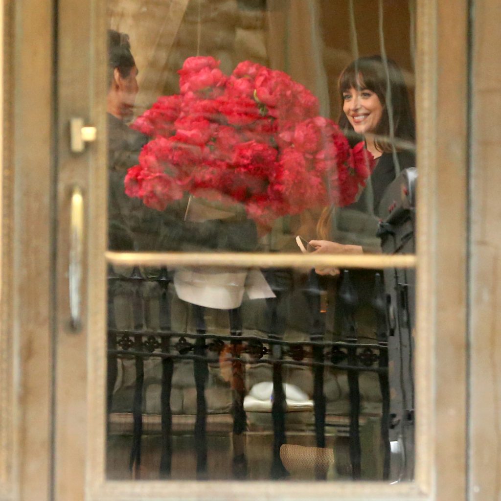 Dakota Johnson and Pedro Pascal Spotted on the Set of Celine Song's 'Materialists' in NYC