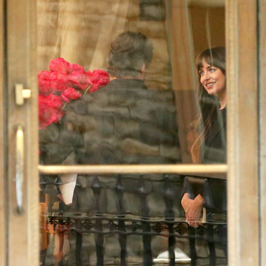 Dakota Johnson and Pedro Pascal Spotted on the Set of Celine Song's 'Materialists' in NYC
