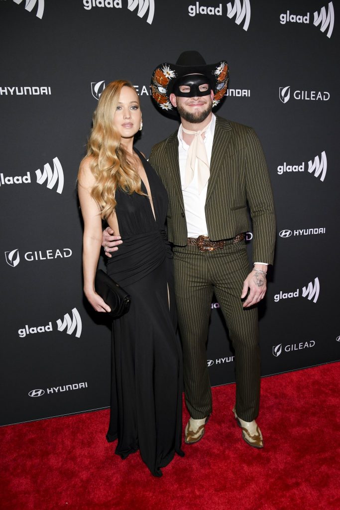 Jennifer Lawrence Presents Honorary Award to Orville Peck at 2024 GLAAD Media Awards