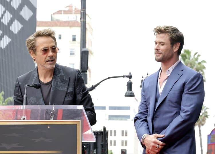 Robert Downey Jr. Praises Chris Hemsworth as "Remarkable" and "Authentic" at the Hollywood Walk of Fame Star Ceremony
