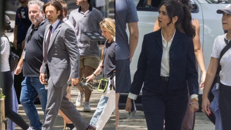 Sebastian Stan and Geraldine Viswanathan Set of Marvel's 'Thunderbolts' Images