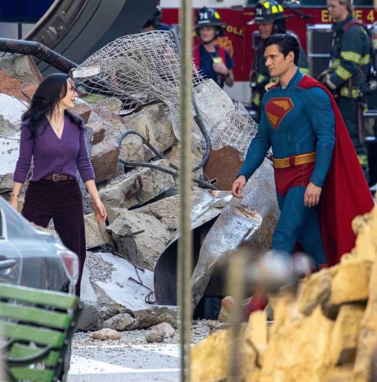 First Look: David Corenswet and Rachel Brosnahan on the Set of James Gunn's 'Superman'