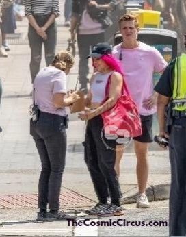 Rosa Salazar with Pink Hair as Diamondback