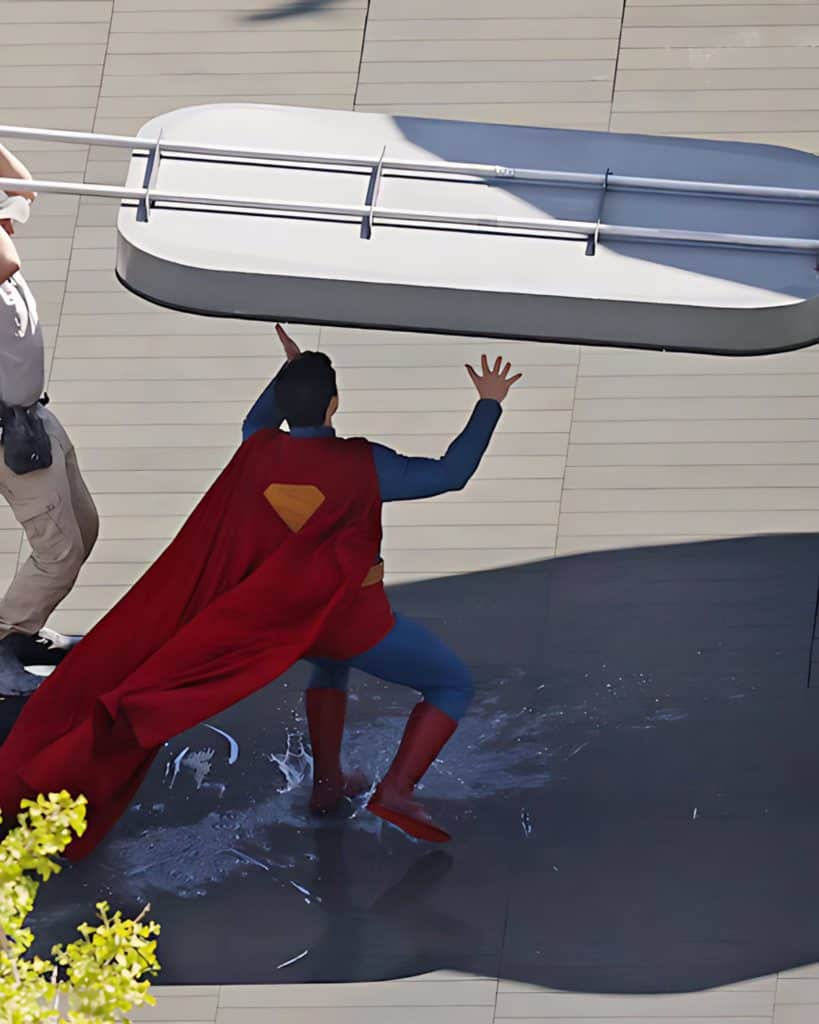 James Gunn's 'Superman': New Set Images Show David Corenswet Saving a Puppy