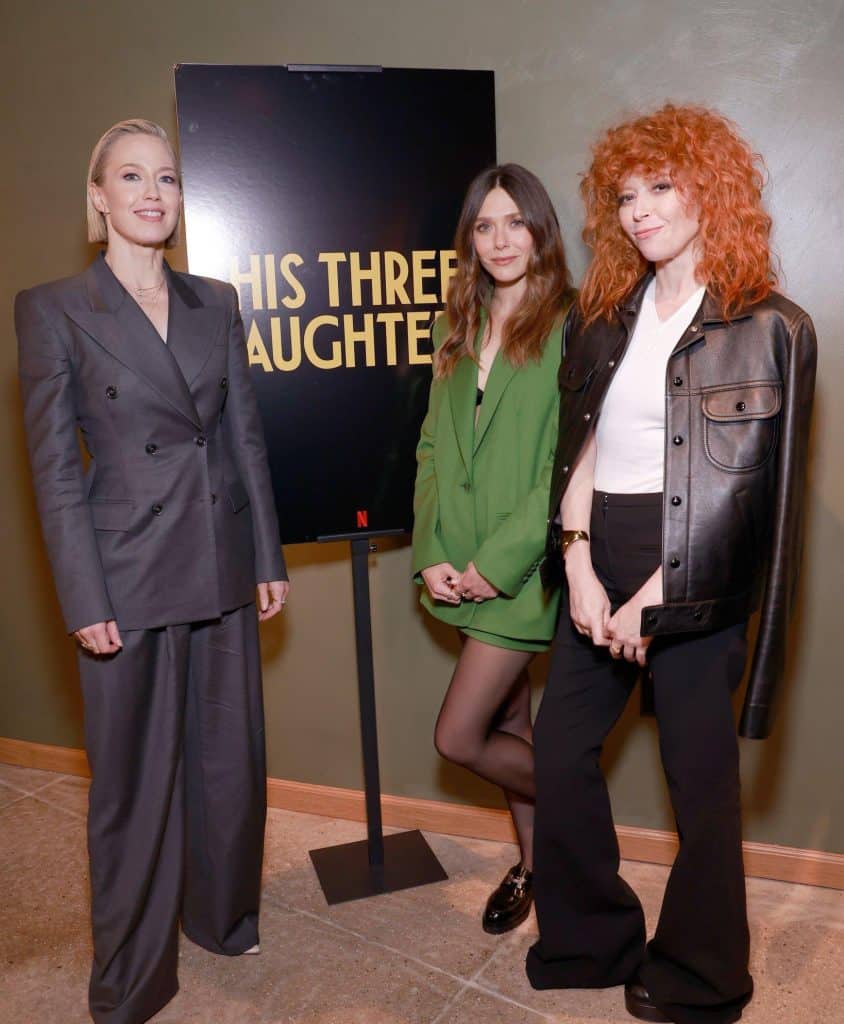 Elizabeth Olsen Spotted at the FYC Screening of 'His Three Daughters' in NYC