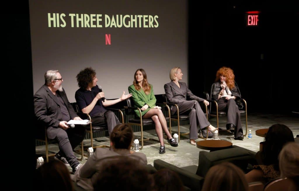 Elizabeth Olsen Spotted at the FYC Screening of 'His Three Daughters' in NYC