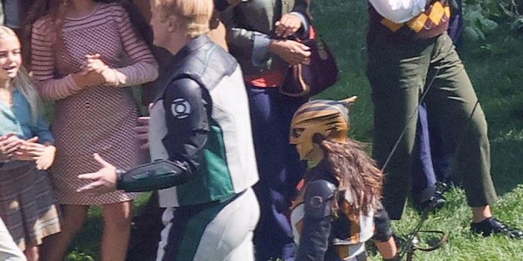 First Look at Isabela Merced as Hawkgirl and Nathan Fillion as Green Lantern on the Set of James Gunn's 'Superman'