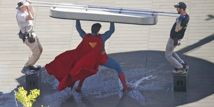 James Gunn's 'Superman': New Set Images Show David Corenswet Saving a Puppy