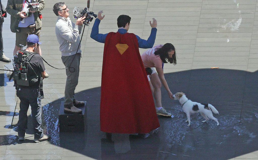 James Gunn's 'Superman': New Set Images Show David Corenswet Saving a Puppy
