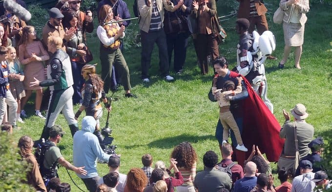 First Look at Isabela Merced as Hawkgirl and Nathan Fillion as Green Lantern on the Set of James Gunn's 'Superman'