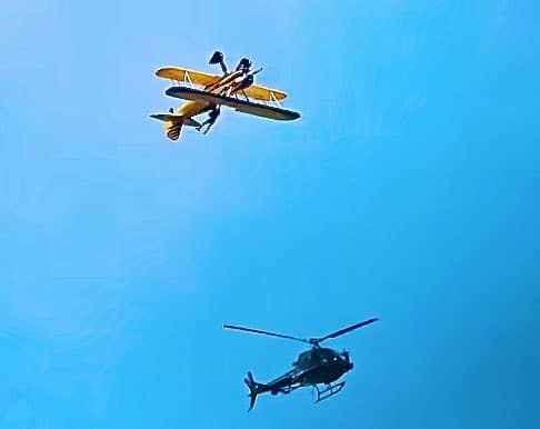 Tom Cruise Filming a Plane Stunt on the Set of ‘Mission Impossible 8’