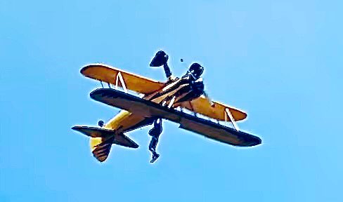 Tom Cruise Filming a Plane Stunt on the Set of ‘Mission Impossible 8’