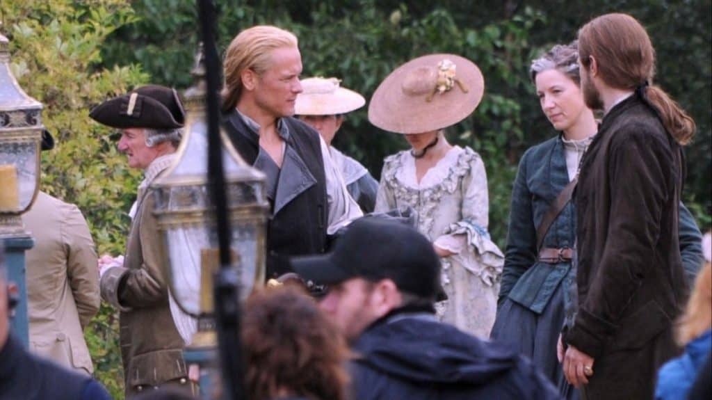 Caitriona Balfe and Sam Heughan Spotted