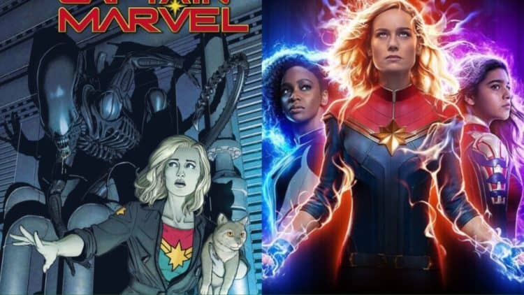 Captain Marvel Hashtags on X Now Feature Xenomorphs to Promote Alien Romulus