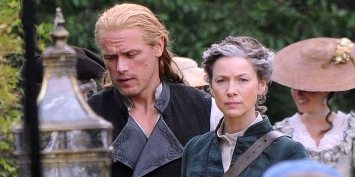 Caitriona Balfe and Sam Heughan Spotted