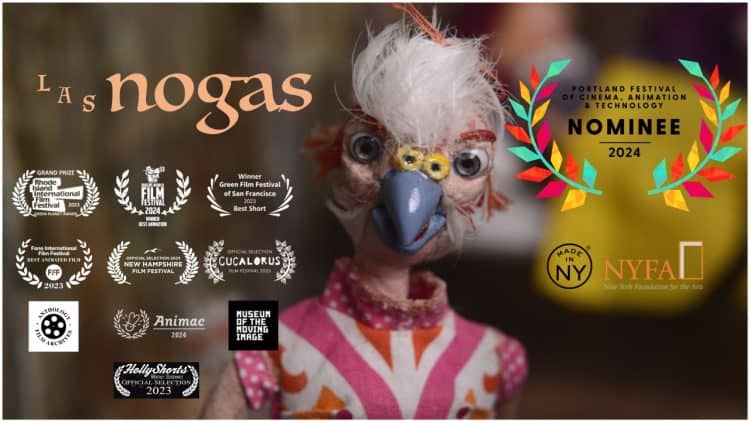 Award-winning Short “Las Nogas” to Compete in Three Categories at the Portland Festival of Cinema, Animation and Technology
