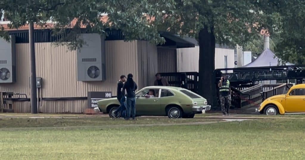 New Set Photos of Natalia Dyer, Caleb McLaughlin, and Maya Hawke from Stranger Things Season 5