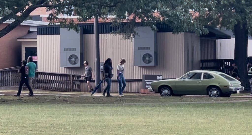 New Set Photos of Natalia Dyer, Caleb McLaughlin, and Maya Hawke from Stranger Things Season 5