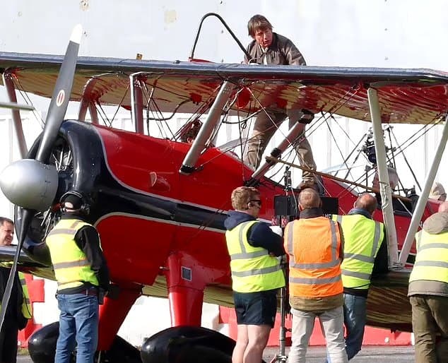 Tom Cruise Spotted Filming Mission Impossible 8 at Bicester Airport in England