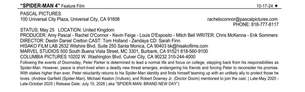 Exclusive: Spider-Man 4 – New Title and Plot Details Revealed