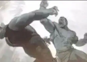 New Official Concept Art from 'Avengers: Endgame' Reveals Hulk Battling Thanos in the Battle of Earth