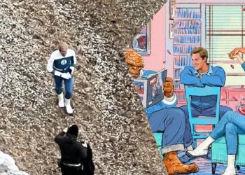 New Look at Joseph Quinn as Johnny Storm on the Set of Marvel's The Fantastic Four: First Steps