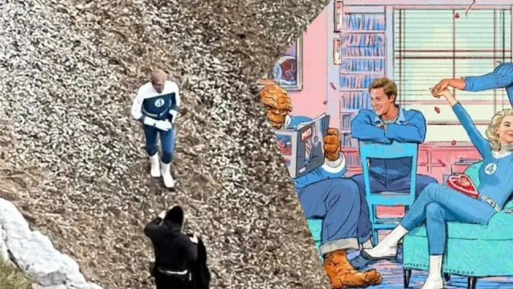 New Look at Joseph Quinn as Johnny Storm on the Set of Marvel's The Fantastic Four: First Steps