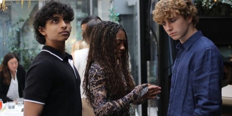 New Look at Charlie Bushnell, Leah Sava Jeffries, and Walker Scobell on Set of Percy Jackson and the Olympians Season 2 in Vancouver