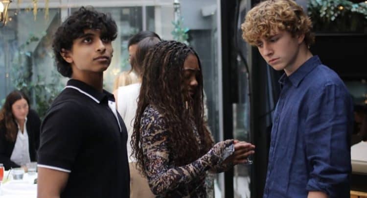 New Look at Charlie Bushnell, Leah Sava Jeffries, and Walker Scobell on Set of Percy Jackson and the Olympians Season 2 in Vancouver