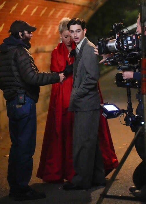 Marty Supreme set images Timothée Chalamet and Gwyneth Paltrow