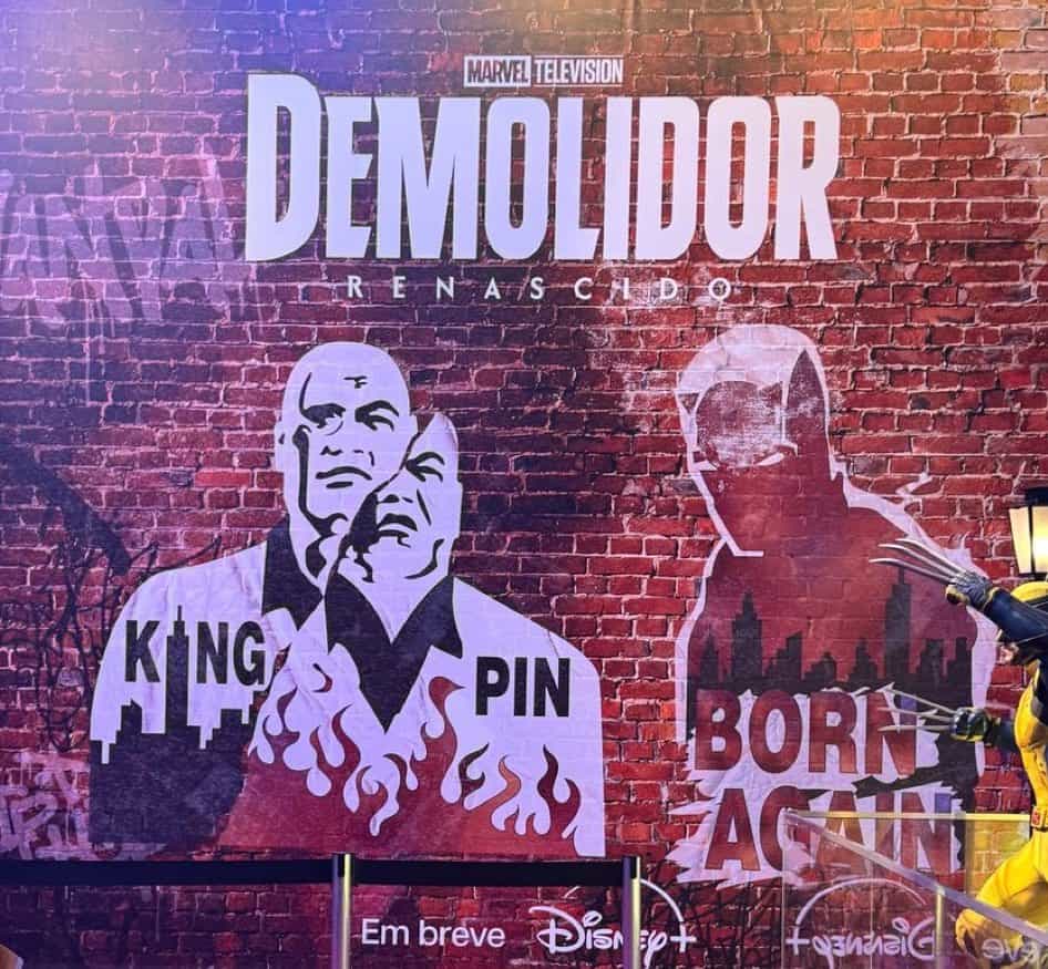 Here’s the first look at the Daredevil: Born Again standee from D23 Brazil!