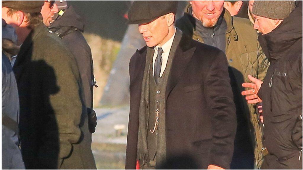 Cillian Murphy Tommy Shelby filming Peaky Blinders movie