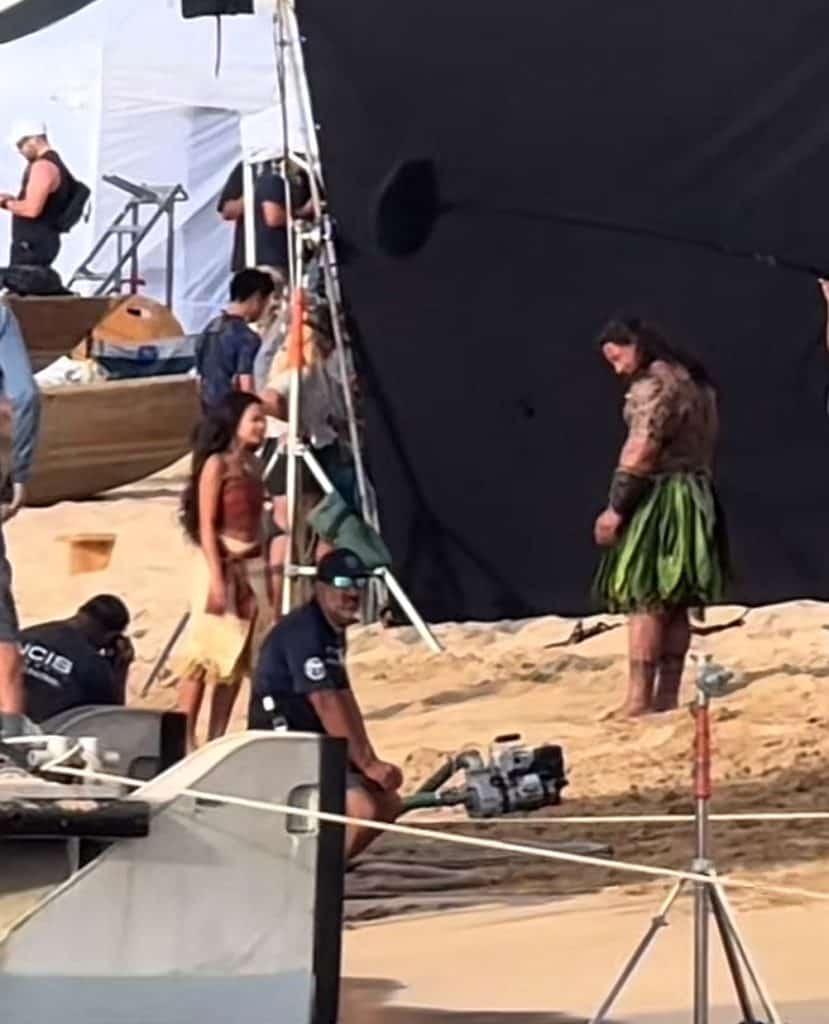 Exclusive First Look: Dwayne Johnson and Catherine Laga’aia on the Set of Moana Live-Action Movie